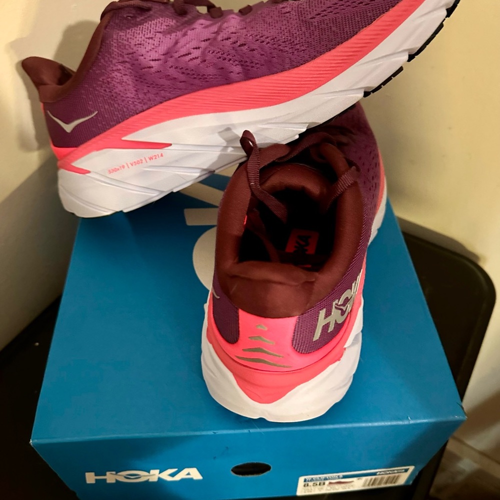 NEW Hoka Women's Running Shoes - Pink and White